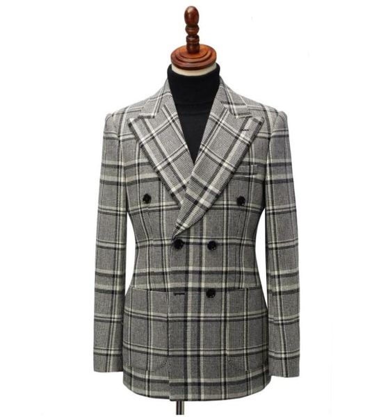 plaid blazer formal men suits peaked lapel outfit custom made two piece 179079, Black
plaid blazer formal men suits peaked lapel outfit custom made two piece 179079, Black
