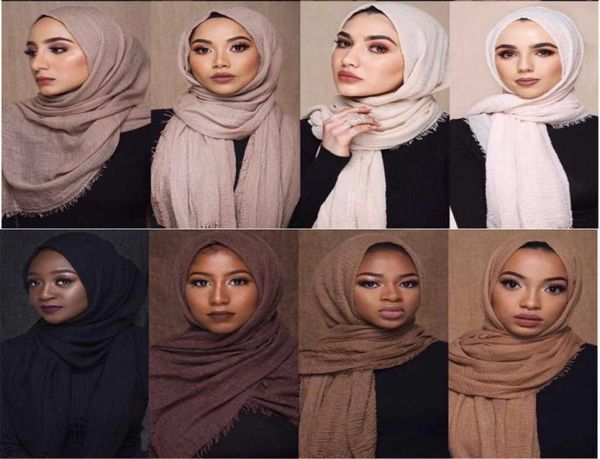 muslim crinkle hijab scarf women soft cotton head scarvesturban shawls and wraps islamic headscarf headband 180x95cm x08034137564, Blue;gray
muslim crinkle hijab scarf women soft cotton head scarvesturban shawls and wraps islamic headscarf headband 180x95cm x08034137564, Blue;gray