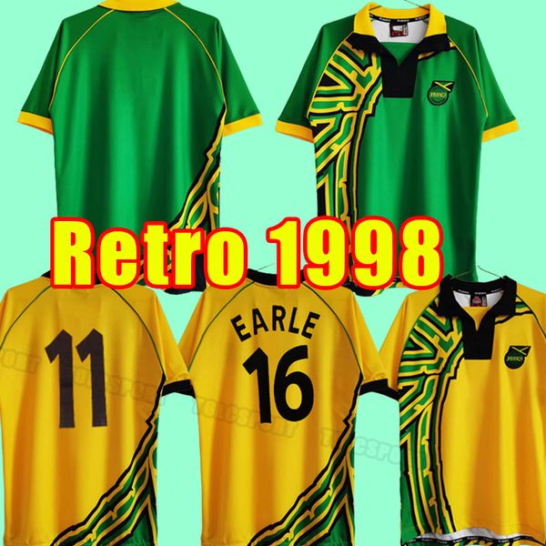 1998 jamaica soccer jerseys 98 retro home away gardner sinclair brown dawes simpson cargill whitmore earle powell gayle williams lowe burton, Black;yellow
1998 jamaica soccer jerseys 98 retro home away gardner sinclair brown dawes simpson cargill whitmore earle powell gayle williams lowe burton, Black;yellow
