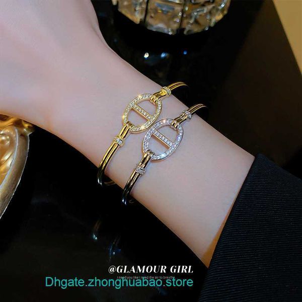 factory wholesale h ermes bangle for sale zircon oval pig nose chain open bracelet from south korea with a new design sense popular fashion, Black
factory wholesale h ermes bangle for sale zircon oval pig nose chain open bracelet from south korea with a new design sense popular fashion, Black