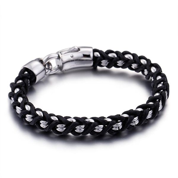 bangle fashion men multilayer link color titanium steel byzantine weave chain black leather bracelets pulseras jewelry
bangle fashion men multilayer link color titanium steel byzantine weave chain black leather bracelets pulseras jewelry