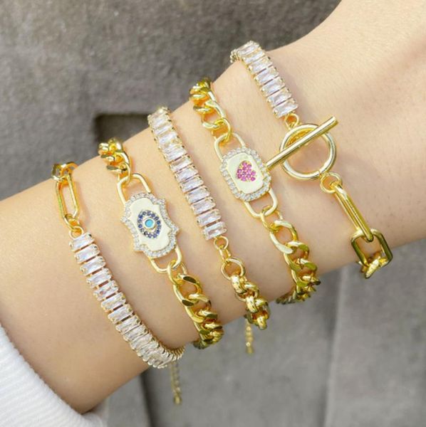 bangle 5pcs gold plating chain zircon micro turkish eye heart bracelet adjustable cz women bracelet, Black
bangle 5pcs gold plating chain zircon micro turkish eye heart bracelet adjustable cz women bracelet, Black