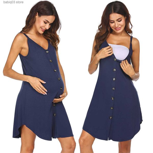 maternity dresses women button slip maternity dress pregnant breastfeeding clothes dress maternity pregnant clothes spaghetti strap nursing, White
maternity dresses women button slip maternity dress pregnant breastfeeding clothes dress maternity pregnant clothes spaghetti strap nursing, White