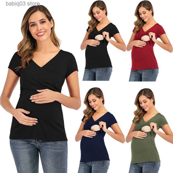 maternity tees maternity women's comfy short sleeve nursing tunic for breastfeeding t-shirt pregnant pregnancy womens clothing mom t2, White
maternity tees maternity women's comfy short sleeve nursing tunic for breastfeeding t-shirt pregnant pregnancy womens clothing mom t2, White