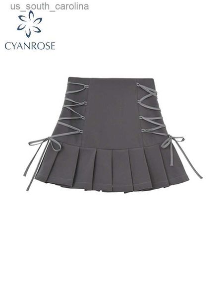 skirts high waist pleated skirts for women bandage short grey skirts gothic club streetwear casual harajuku mini skirts female l230522, Black
skirts high waist pleated skirts for women bandage short grey skirts gothic club streetwear casual harajuku mini skirts female l230522, Black