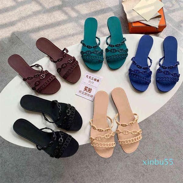 dress shoes casual high heels chain slipper's summer flat bottom net red beach sandals pvc anti-skid beach shoes, Black
dress shoes casual high heels chain slipper's summer flat bottom net red beach sandals pvc anti-skid beach shoes, Black