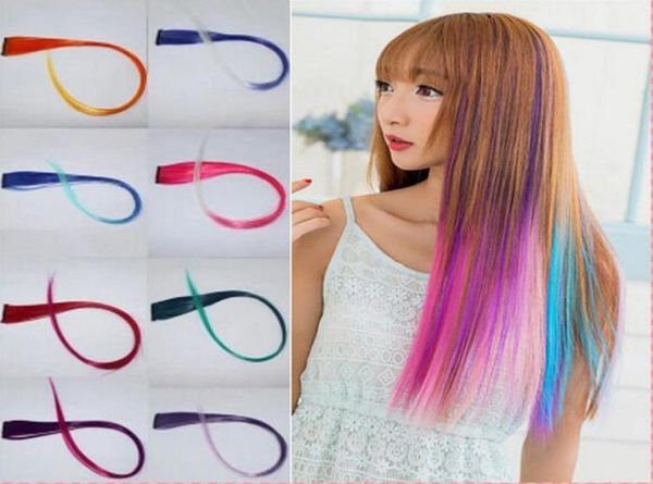 fashion women girls multicolor long straight synthetic clip in on ombre hair extensions 52cm colorful hair clip in 3156088, Black;brown
fashion women girls multicolor long straight synthetic clip in on ombre hair extensions 52cm colorful hair clip in 3156088, Black;brown