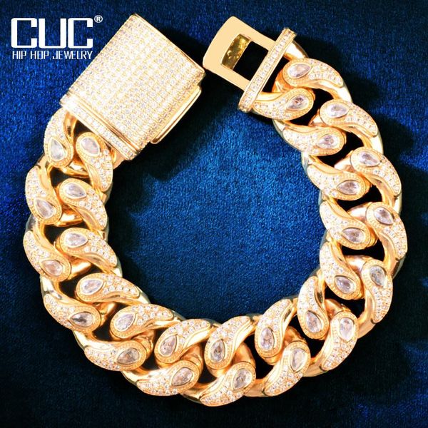 bangle cuc 20mm men miami cuban bracelet chain icy zircon gold color hiphop link copper charm fashion rock jewelry gift, Black
bangle cuc 20mm men miami cuban bracelet chain icy zircon gold color hiphop link copper charm fashion rock jewelry gift, Black