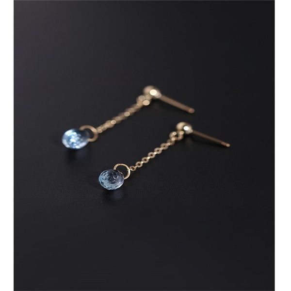 knot daimi sky blue z earrings female gemstones genuine yellow 14k gold injection wind blowing short ear line ceremony, Silver
knot daimi sky blue z earrings female gemstones genuine yellow 14k gold injection wind blowing short ear line ceremony, Silver