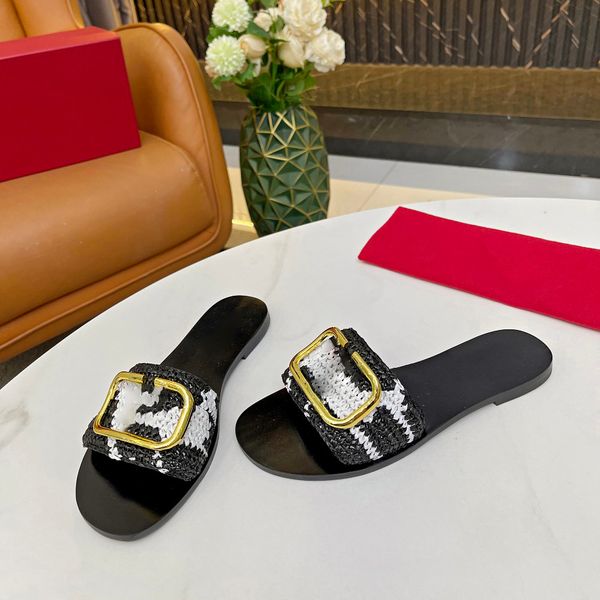 all-in-one outdoor designer slippers non-slip shoes lafite grass summer open toe sandals multi-color flat flat flat sandals for men and wome, Black
all-in-one outdoor designer slippers non-slip shoes lafite grass summer open toe sandals multi-color flat flat flat sandals for men and wome, Black