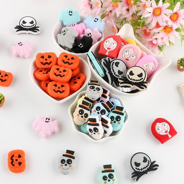crystal 50200 pcs halloween silicone beads ghost reaper pumpkin food grade diy pacifier chain teeth chew beads baby toys
crystal 50200 pcs halloween silicone beads ghost reaper pumpkin food grade diy pacifier chain teeth chew beads baby toys