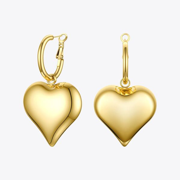 knot enfashion statement big heart drop earrings for women stainless steel gold color dangle earings fashion jewelry party 2020 e1152, Silver
knot enfashion statement big heart drop earrings for women stainless steel gold color dangle earings fashion jewelry party 2020 e1152, Silver