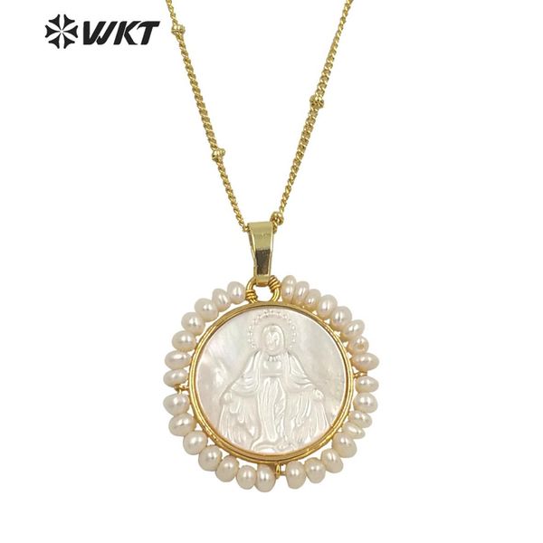 necklaces wtjn154 amazing super handmade white natural religious christian virgin mary pendant with tiny pearl around charm pendant, Silver
necklaces wtjn154 amazing super handmade white natural religious christian virgin mary pendant with tiny pearl around charm pendant, Silver