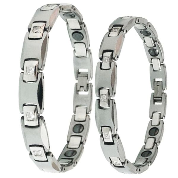 bangle tungsten steel cubic zirconia couple bracelets for lovers health care hematite magnetic bracelet for men women wedding jewelry, Black
bangle tungsten steel cubic zirconia couple bracelets for lovers health care hematite magnetic bracelet for men women wedding jewelry, Black