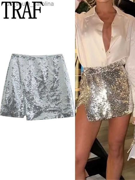 skirts traf silver sequin skirt woman glitter short skirt women high waist mini skirt y2k streetwear fashion slit winter skirts l230522, Black
skirts traf silver sequin skirt woman glitter short skirt women high waist mini skirt y2k streetwear fashion slit winter skirts l230522, Black