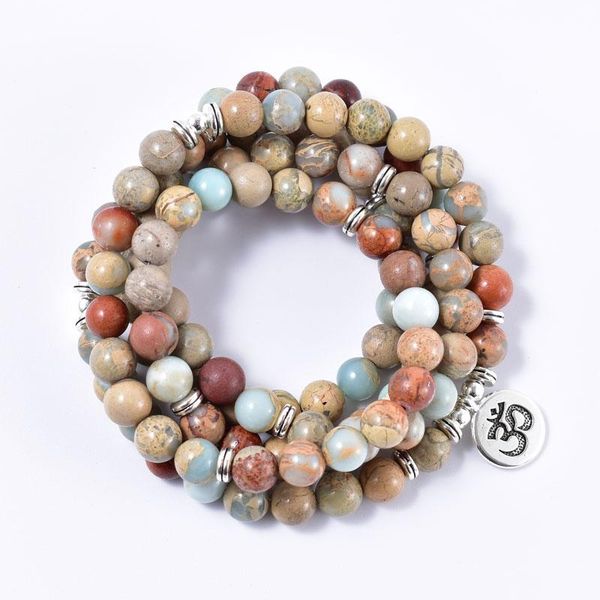 bangle natural stone 8mm african opal with lotus om buddha mala bracelet 108 japamala grounding bracelet buddhist prayer beads jewelry, Black
bangle natural stone 8mm african opal with lotus om buddha mala bracelet 108 japamala grounding bracelet buddhist prayer beads jewelry, Black