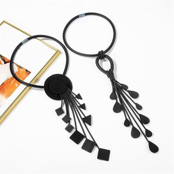 necklaces new handmade classic style women necklace black silicone long pendant necklaces vintage jewellery for women clothes accessories, Silver
necklaces new handmade classic style women necklace black silicone long pendant necklaces vintage jewellery for women clothes accessories, Silver