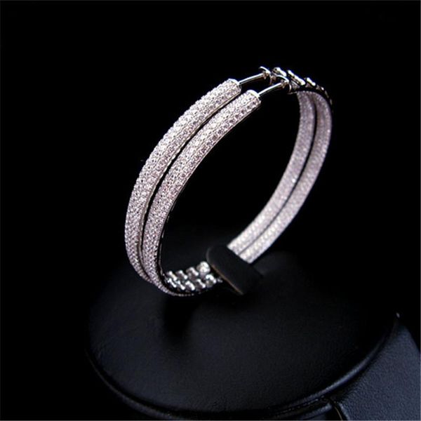 huggie fashion luxury aaa cubic zirconia big 6cm diameter hoop earrings wedding/party/dinner jewelry for women e61023c, Golden;silver
huggie fashion luxury aaa cubic zirconia big 6cm diameter hoop earrings wedding/party/dinner jewelry for women e61023c, Golden;silver