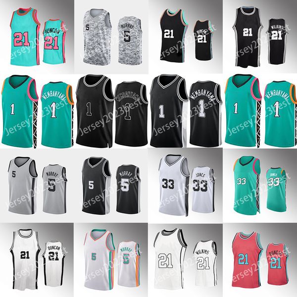 1 victor anniversary basketball jersey romeo langford jeremy sochan manu 20 ginobili tim 21 duncan keldon johnson devin vassell college jers, Black;red
1 victor anniversary basketball jersey romeo langford jeremy sochan manu 20 ginobili tim 21 duncan keldon johnson devin vassell college jers, Black;red