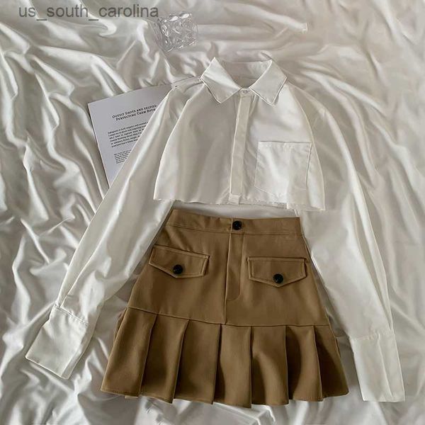 skirts autumn irregular short long sleeve shirt women all-match high waist thin pleated a-line skirt korean fashion clothing l230522, Black
skirts autumn irregular short long sleeve shirt women all-match high waist thin pleated a-line skirt korean fashion clothing l230522, Black