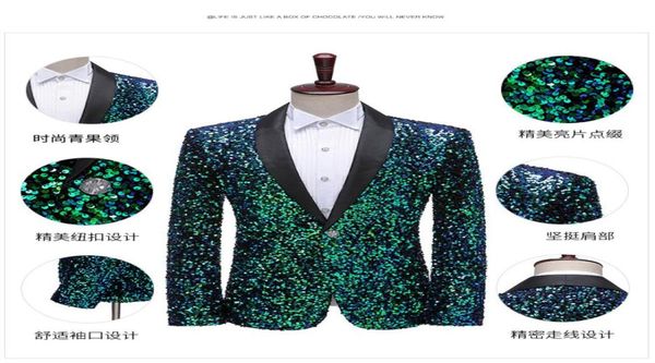 men039s dress threedimensional sequins colorchanging flashing bar nightclub stage performance suit color jacket4354141, Black
men039s dress threedimensional sequins colorchanging flashing bar nightclub stage performance suit color jacket4354141, Black