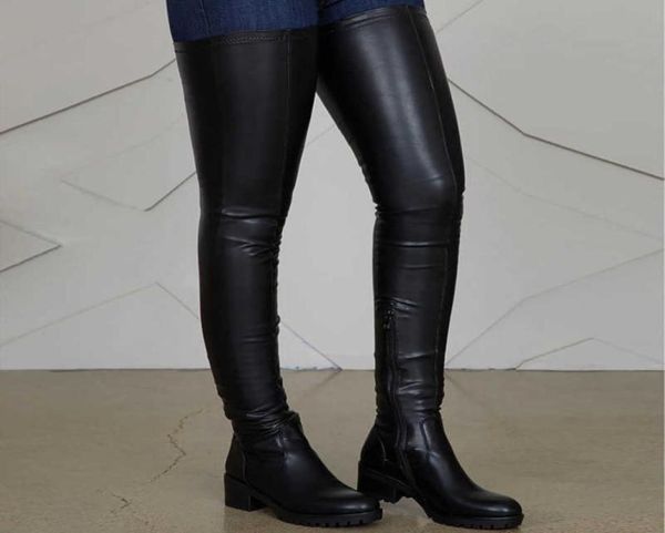 women shoes black thigh high boots new autumn pu leather low heel comfortable shoes over the knee waterproof boots ladies shoes y09802163
women shoes black thigh high boots new autumn pu leather low heel comfortable shoes over the knee waterproof boots ladies shoes y09802163