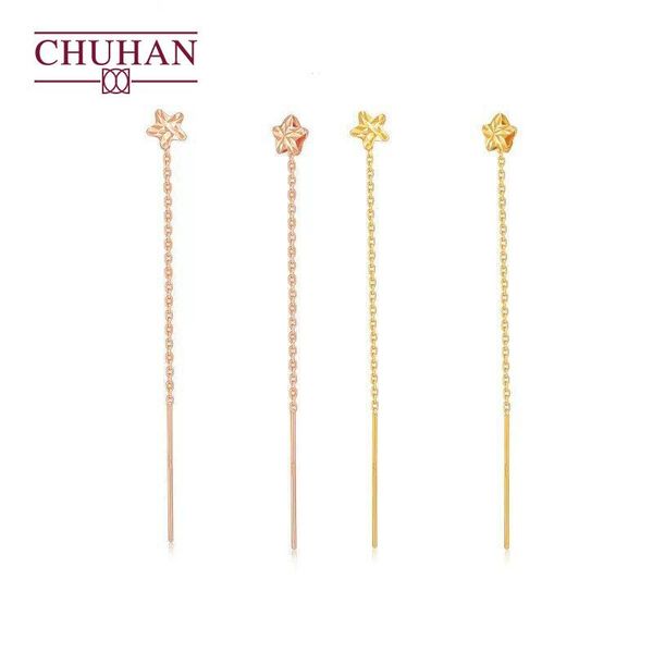 knot chuhan shining star 18k gold earring rose gold star drop earrings female real gold fashion fine jewelry fine gift wholesale, Silver
knot chuhan shining star 18k gold earring rose gold star drop earrings female real gold fashion fine jewelry fine gift wholesale, Silver