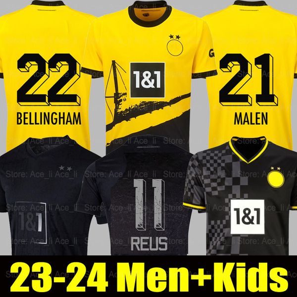 23 24 westfalen dortmund soccer jerseys bellingham all-black special blackout 110 th borussia 2023 2024 home football shirt reus hummels rey, Black;yellow
23 24 westfalen dortmund soccer jerseys bellingham all-black special blackout 110 th borussia 2023 2024 home football shirt reus hummels rey, Black;yellow