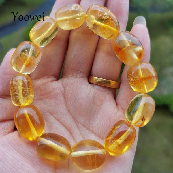 bangle yoowei 11g 19g 22g natural amber bracelet women gift new 100% genuine beads oval irregular healing jewelry supplier wholesale, Black
bangle yoowei 11g 19g 22g natural amber bracelet women gift new 100% genuine beads oval irregular healing jewelry supplier wholesale, Black