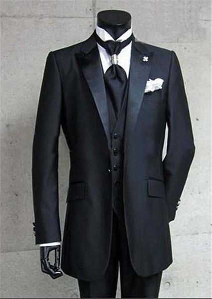new real po one button black groom tuxedos peak satin lapel man groomsman men wedding suits bridegroom jacketpantstiev4494154, Black;gray
new real po one button black groom tuxedos peak satin lapel man groomsman men wedding suits bridegroom jacketpantstiev4494154, Black;gray