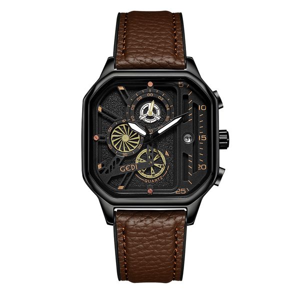 mens watch temperament handsome square large dial design quartz watch niche watch waterproof couple watch gifts, Slivery;brown
mens watch temperament handsome square large dial design quartz watch niche watch waterproof couple watch gifts, Slivery;brown