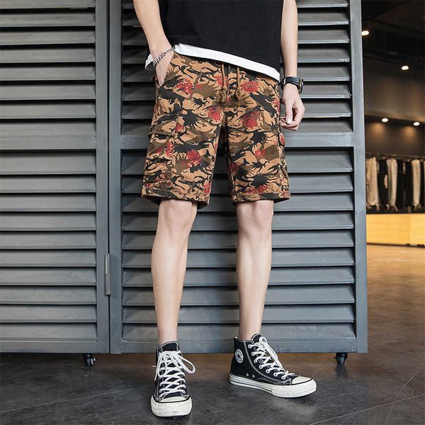 lace up overalls shorts men's summer casual sports beach capri trend wear loose capri pants, White;black
lace up overalls shorts men's summer casual sports beach capri trend wear loose capri pants, White;black