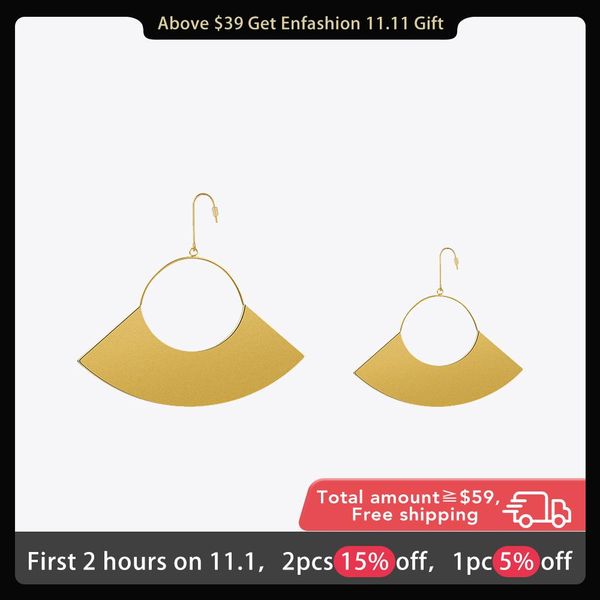 knot enfashion jewelry geometric big fan earrings matte gold color stainless steel long drop earrings for women earings eb171040, Silver
knot enfashion jewelry geometric big fan earrings matte gold color stainless steel long drop earrings for women earings eb171040, Silver