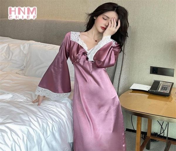 fashion autumn vintage elegant sleepshirts vneck long sleeve slim homewear lace stitching long skirt casual nightdress 220219805975, Red;black
fashion autumn vintage elegant sleepshirts vneck long sleeve slim homewear lace stitching long skirt casual nightdress 220219805975, Red;black