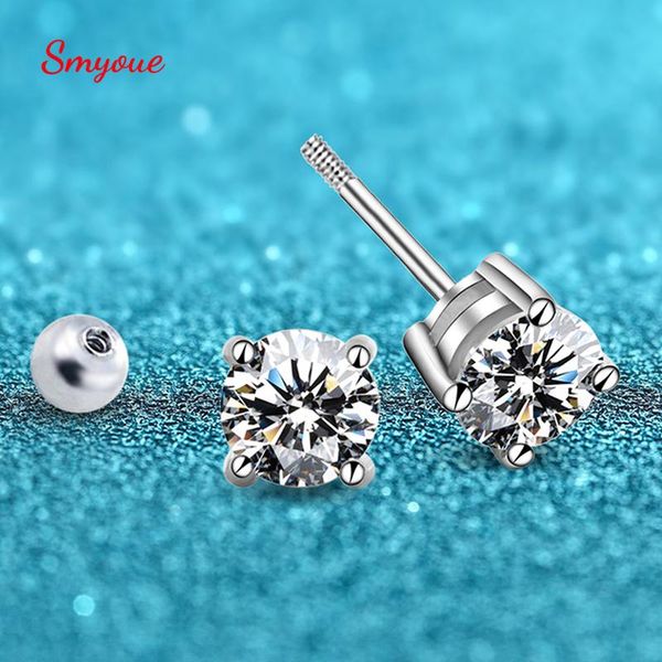 stud smyoue single 1.0ct moissanite screw thread earrings for women lab grown diamond ear studs 925 sterling silver fine jewelry gift, Golden;silver
stud smyoue single 1.0ct moissanite screw thread earrings for women lab grown diamond ear studs 925 sterling silver fine jewelry gift, Golden;silver