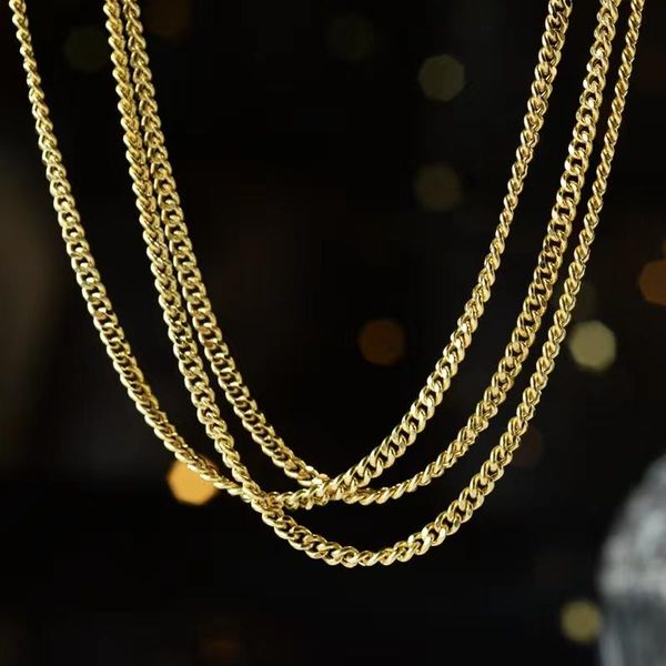 necklaces miqiao real 18k gold cuban necklace pure au750 light luxury simple style exquisite gifts for women ne007, Silver
necklaces miqiao real 18k gold cuban necklace pure au750 light luxury simple style exquisite gifts for women ne007, Silver