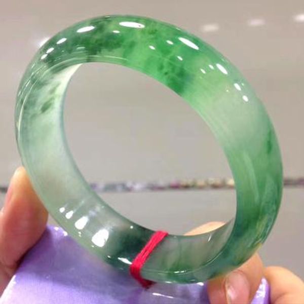 bangle zheru jewelry natural myanmar jadeite 5464mm ice color green flower bracelet elegant princess jewelry gift, Black
bangle zheru jewelry natural myanmar jadeite 5464mm ice color green flower bracelet elegant princess jewelry gift, Black