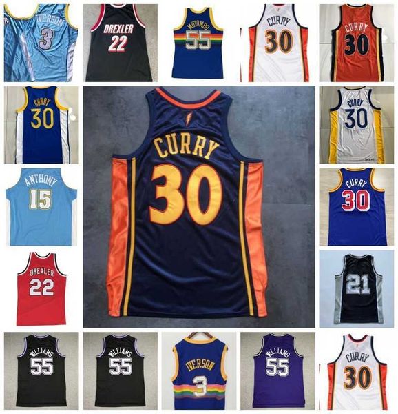 Authentic Stitched Retro Mitchell and Ness Basketball Jerseys Carmelo Anthony Dikembe Mutombo Stephen Curry Allen Iverson Clyde Drexler Jason Williams Tim, Picture
Authentic Stitched Retro Mitchell and Ness Basketball Jerseys Carmelo Anthony Dikembe Mutombo Stephen Curry Allen Iverson Clyde Drexler Jason Williams Tim, Picture