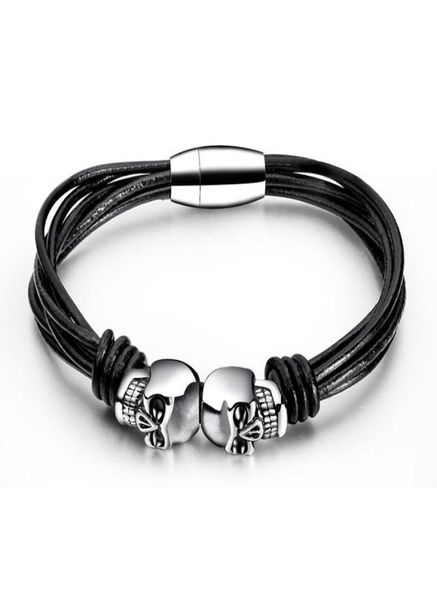 fashion jewelry mens charm braid multilayer leather skull bracelet finding stainless steel magnetic buckle design punk bracelets f3153552, Golden;silver
fashion jewelry mens charm braid multilayer leather skull bracelet finding stainless steel magnetic buckle design punk bracelets f3153552, Golden;silver