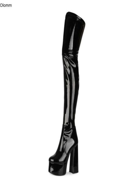 rontic 2020 women platform thigh high boots square high heels round toe elegant black white night club shoes women us size 4134207513
rontic 2020 women platform thigh high boots square high heels round toe elegant black white night club shoes women us size 4134207513