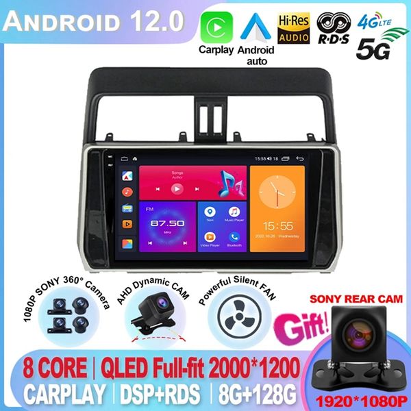 for toyota land cruiser prado 150 2017 - 2018 android auto android 12 360 cameras car radio multimedia video player navigation-3
for toyota land cruiser prado 150 2017 - 2018 android auto android 12 360 cameras car radio multimedia video player navigation-3