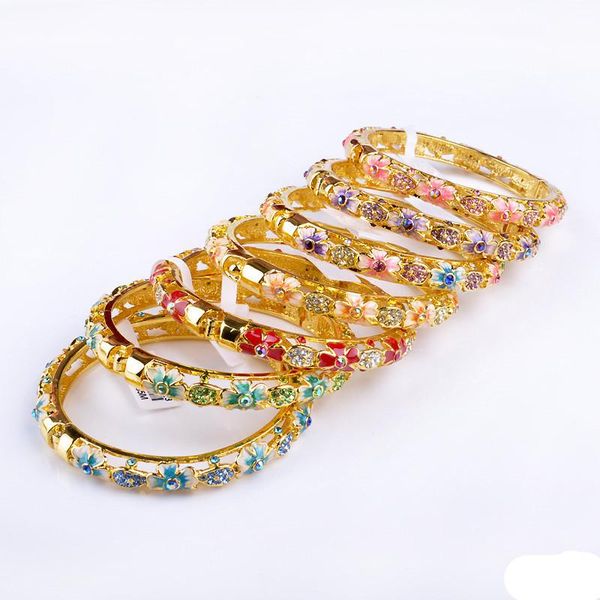 bangle women's fashion cloisonne bracelet hollow double crystal flowers bracelet gift for 1pcs, Black
bangle women's fashion cloisonne bracelet hollow double crystal flowers bracelet gift for 1pcs, Black