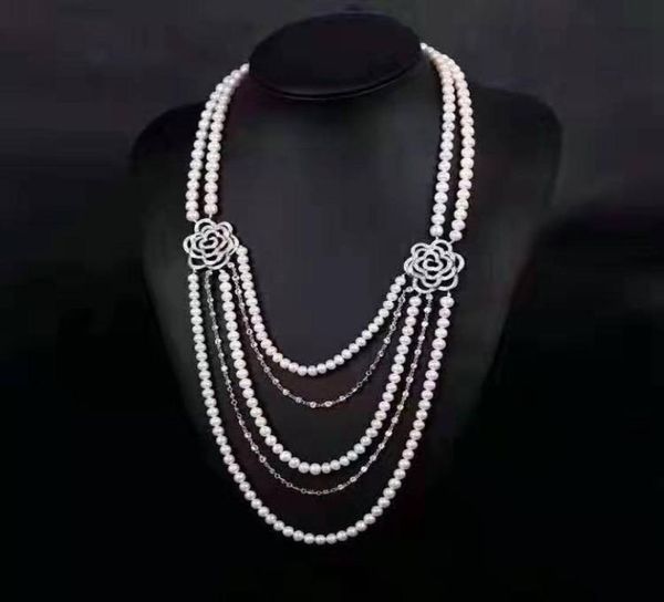 handmade 5strands white freshwater cultured pearl micro inlay zircon rose accessories sweater necklace long 4552 cm9362847, Silver
handmade 5strands white freshwater cultured pearl micro inlay zircon rose accessories sweater necklace long 4552 cm9362847, Silver