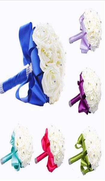2020 new bridal bouquet wedding decoration artificial bridesmaid flower crystal silk rose royal blue white green lilac fuchsia min6431607
2020 new bridal bouquet wedding decoration artificial bridesmaid flower crystal silk rose royal blue white green lilac fuchsia min6431607