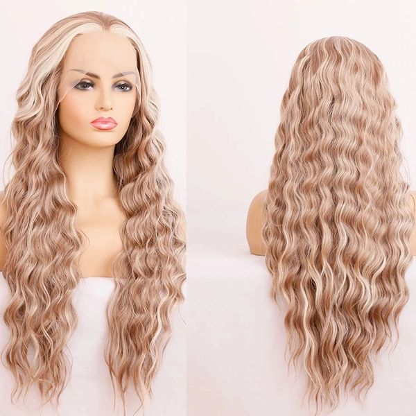 natural wave lace wigs high temperature fiber synthetic hair lace front wig highlight platinum ash blonde pre plucked hairline, Black
natural wave lace wigs high temperature fiber synthetic hair lace front wig highlight platinum ash blonde pre plucked hairline, Black