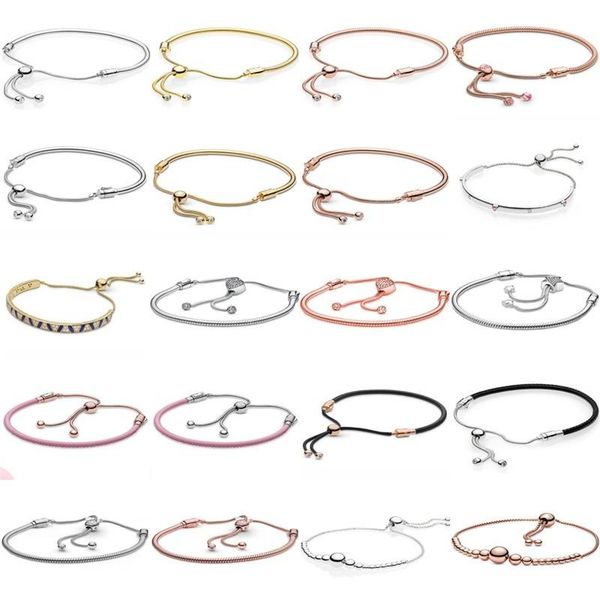bangle authentic 925 sterling silver rose gold silver moments sliding clasp adjust bracelet fit women bead charm diy fashion jewelry, Black
bangle authentic 925 sterling silver rose gold silver moments sliding clasp adjust bracelet fit women bead charm diy fashion jewelry, Black