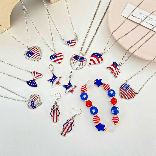 pendant necklaces labor day usa flag amulet pendant july 4th independence day bracelet diy jewelry making patriotic decoration g220522, Silver
pendant necklaces labor day usa flag amulet pendant july 4th independence day bracelet diy jewelry making patriotic decoration g220522, Silver