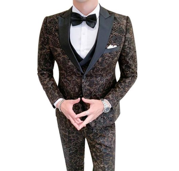 men039s wedding suits 2020 italian design custom made floral pattern tuxedo jacket 3 piece groom suits for men vg7007468, Black
men039s wedding suits 2020 italian design custom made floral pattern tuxedo jacket 3 piece groom suits for men vg7007468, Black