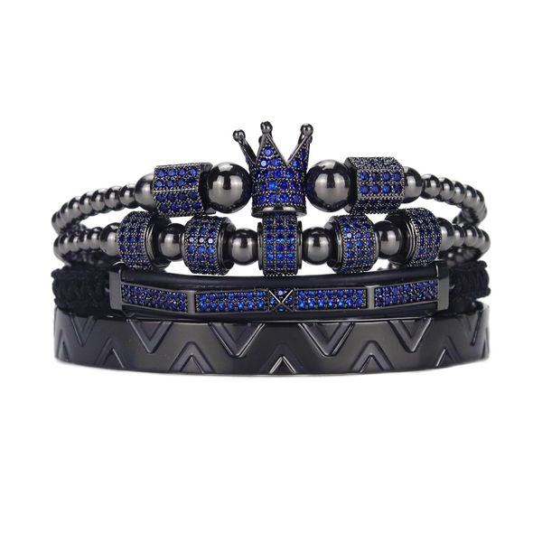 bangle luxury men royal king crown bracelet set stainless steel beads blue ghost cz ball bracelets bangles for men jewelry, Black
bangle luxury men royal king crown bracelet set stainless steel beads blue ghost cz ball bracelets bangles for men jewelry, Black