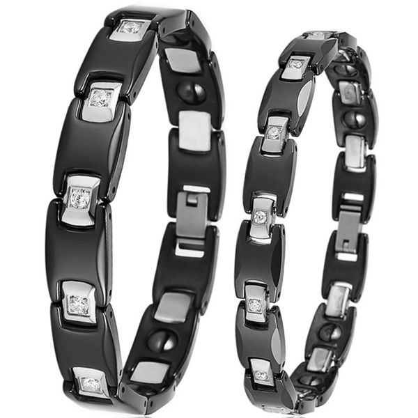 bangle couples ceramic bracelet bangle for women men fashion charms magnetic health care bracelets stainless steel jewelry dropshipping, Black
bangle couples ceramic bracelet bangle for women men fashion charms magnetic health care bracelets stainless steel jewelry dropshipping, Black